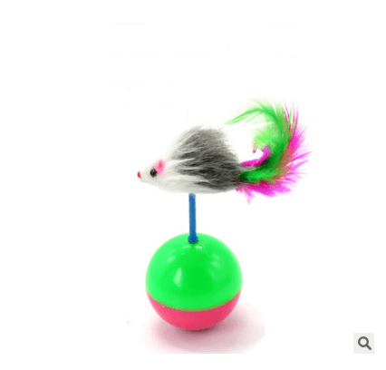 Whisker Whirligig: Handcrafted Solid Wood Cat Toy