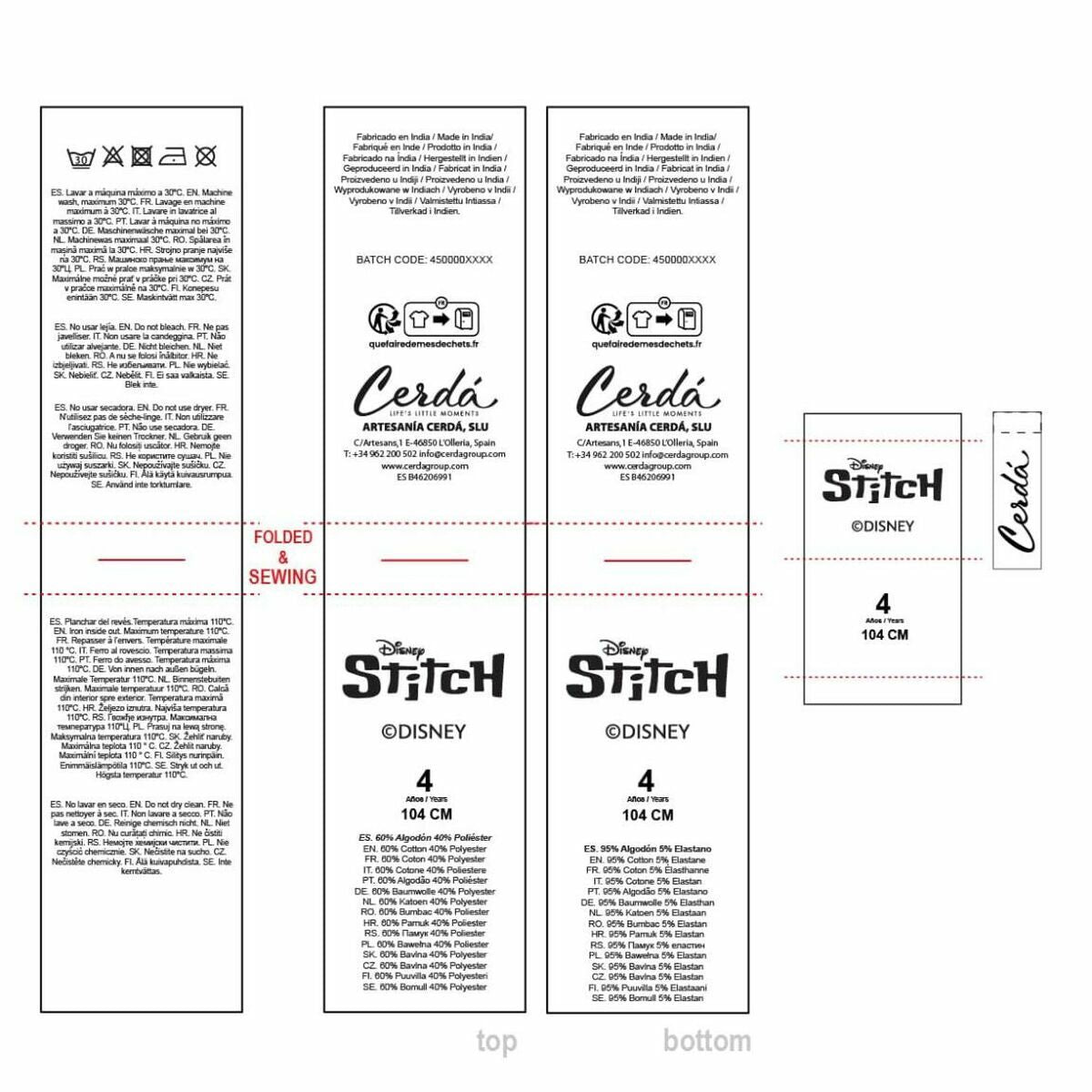 Set of clothes Stitch Beige